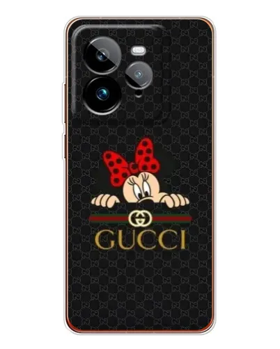 Чехол для Realme GT 7Pro с картинкой «Минни Маус Gucci — черный»