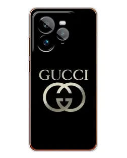 Чохол для Realme GT 7Pro з картинкою «Gucci — золото на чорному»