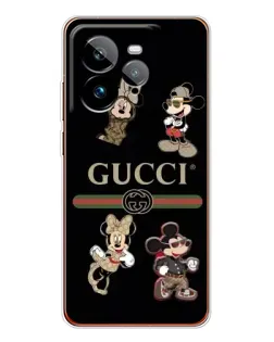 Чохол для Realme GT 7Pro з картинкою «Gucci — герої Disney та монограма»