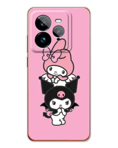 Чехол для Realme GT 7Pro с картинкой «My Melody и Kuromi»