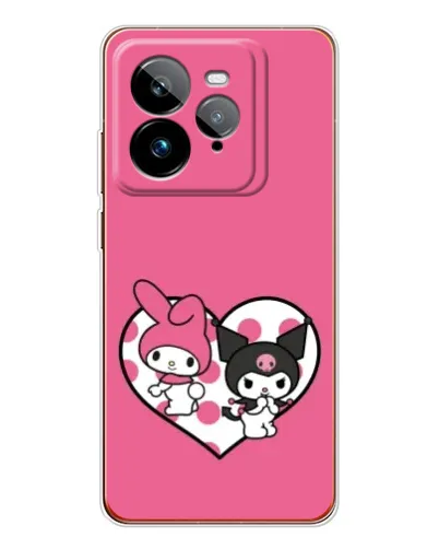 Чехол для Realme GT 7Pro с картинкой «Kuromi и My Melody»