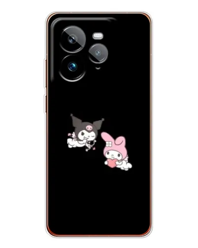 Чехол для Realme GT 7Pro с картинкой «My Melody и Kuromi»