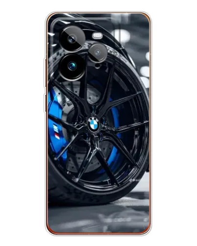 Чехол для Realme GT 7Pro с картинкой «Колесо BMW вблизи»