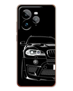 Чехол для Realme GT 7Pro с картинкой «Темный силуэт BMW»