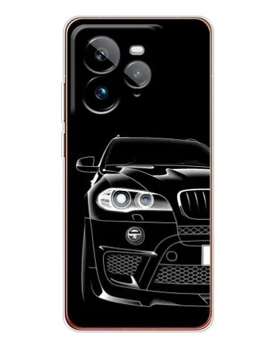 Чехол для Realme GT 7Pro с картинкой «Темный силуэт BMW»