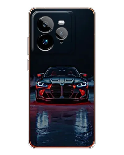 Чехол для Realme GT 7Pro с картинкой «BMW на мокрой дороге»
