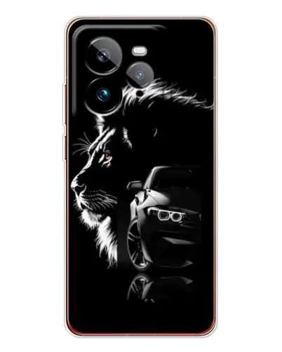 Чехол для Realme GT 7Pro с картинкой «BMW и лев»