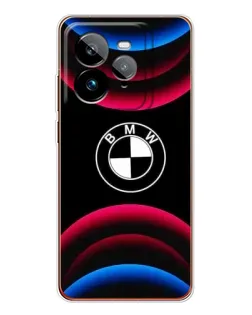 Чехол для Realme GT 7Pro с картинкой «Логотип BMW и неоновые дуги»