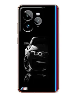 Чехол для Realme GT 7Pro с картинкой «Силуэт BMW в темноте»
