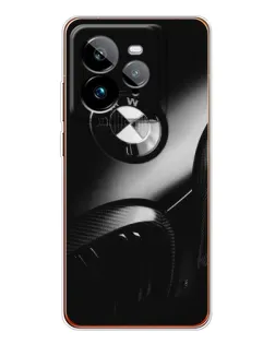 Чехол для Realme GT 7Pro с картинкой «Эмблема BMW — макро»