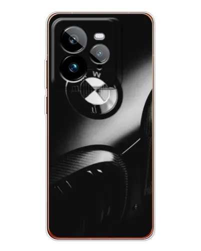 Чехол для Realme GT 7Pro с картинкой «Эмблема BMW — макро»
