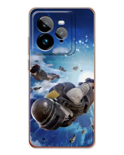 Чохол для Realme GT 7Pro з картинкою «Десант PUBG — стрибок»