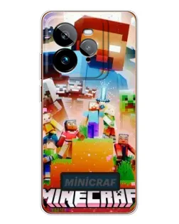 Чохол для Realme GT 7Pro з картинкою «Minecraft герої гри»