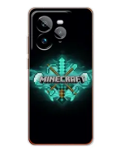 Чохол для Realme GT 7Pro з картинкою «Minecraft Diamond лого»