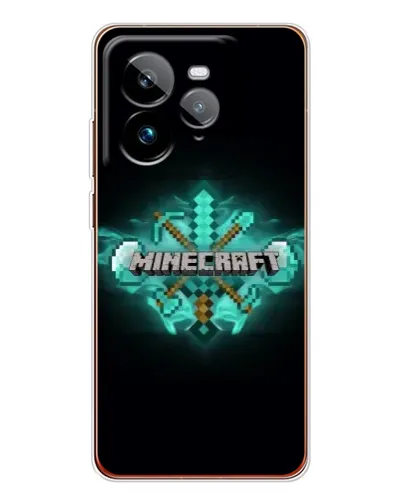 Чохол для Realme GT 7Pro з картинкою «Minecraft Diamond лого»