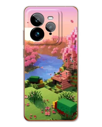 Чохол для Realme GT 7Pro з картинкою «Рожеве дерево Minecraft»