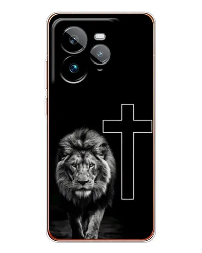 Чохол для Realme GT 7Pro з картинкою «Лев та Хрест»