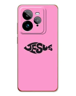 Чохол для Realme GT 7Pro з картинкою «Рожевий символ Jesus»