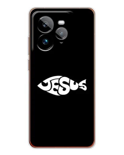 Чехол для Realme GT 7Pro с картинкой «Рыба Jesus» Чехол для Realme GT 7Pro с картинкой «Рыба Jesus»