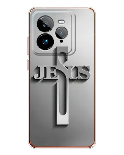 Чехол для Realme GT 7Pro с картинкой «Металлический крест Jesus» Чехол для Realme GT 7Pro с картинкой «Металлический крест Jesus»