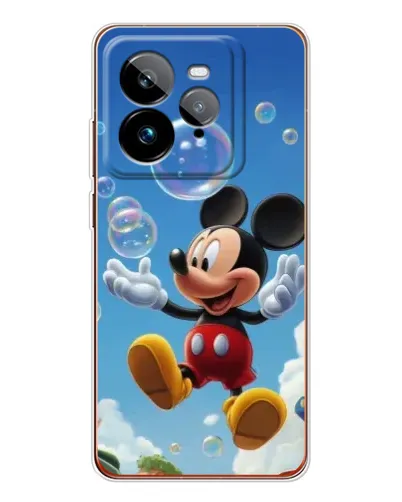 Чехол для Realme GT 7Pro с картинкой «Mickey и мыльные пузыри»