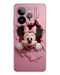 Чехол для Realme GT 7Pro с картинкой «Минни сквозь стену»
