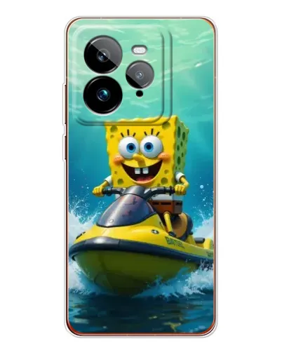 Чохол для Realme GT 7Pro з картинкою «Спанч Боб на гідроциклі» Чохол для Realme GT 7Pro з картинкою «Спанч Боб на гідроциклі»