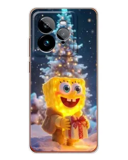 Чохол для Realme GT 7Pro з картинкою «Різдвяний Спанч Боб»