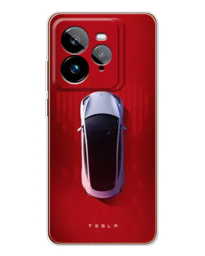 Чехол для Realme GT 7Pro с картинкой «Tesla Top View»