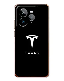 Чехол для Realme GT 7Pro с картинкой «Tesla White Logo»