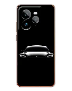 Чехол для Realme GT 7Pro с картинкой «Фары Tesla Night»