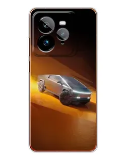 Чехол для Realme GT 7Pro с картинкой «Cybertruck в пустыне»