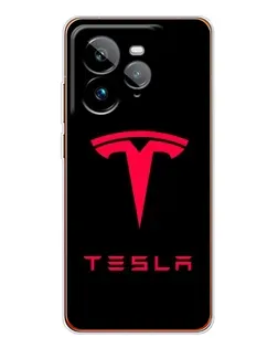 Чехол для Realme GT 7Pro с картинкой «Tesla Red Logo»