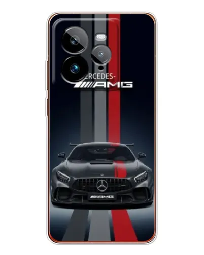 Чехол для Realme GT 7Pro с картинкой «Mercedes — белый карбон»
