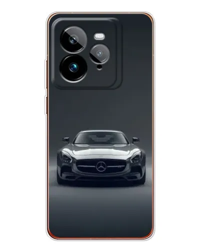 Чехол для Realme GT 7Pro с картинкой «Mercedes на черном»