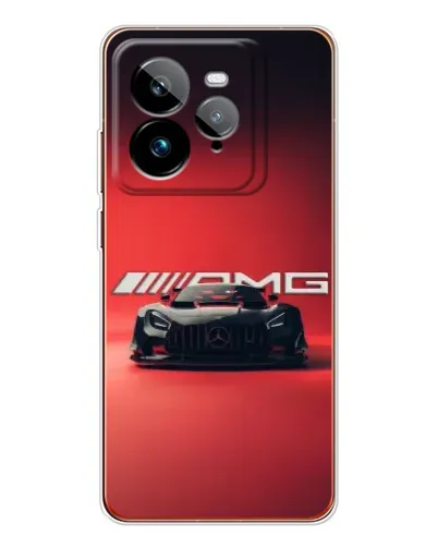 Чехол для Realme GT 7Pro с картинкой «Mercedes AMG — красная линия»