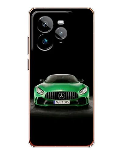 Чехол для Realme GT 7Pro с картинкой «Mercedes — неоновый лого»
