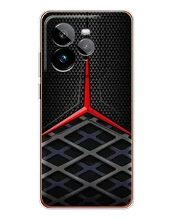 Чехол для Realme GT 7Pro с картинкой «Mercedes Carbon Grid»
