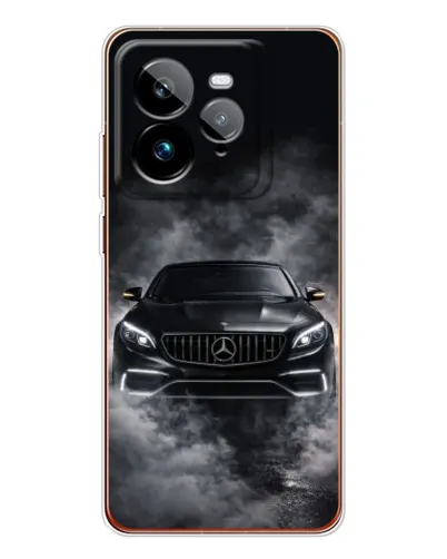 Чехол для Realme GT 7Pro с картинкой «Mercedes в дыму»
