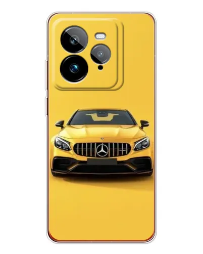 Чехол для Realme GT 7Pro с картинкой «Желтый Mercedes GT»