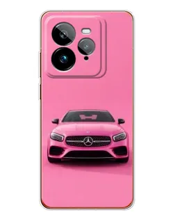 Чехол для Realme GT 7Pro с картинкой «Розовый Mercedes AMG»