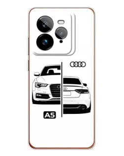 Чехол для Realme GT 7Pro с картинкой «Audi — контрастный дизайн»