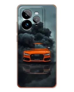 Чехол для Realme GT 7Pro с картинкой «Audi в облаках дыма»