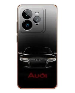 Чехол для Realme GT 7Pro с картинкой «Audi — градиентный контур»