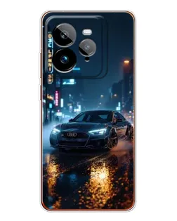 Чехол для Realme GT 7Pro с картинкой «Ночной город и Audi»