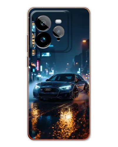 Чехол для Realme GT 7Pro с картинкой «Ночной город и Audi» Чехол для Realme GT 7Pro с картинкой «Ночной город и Audi»