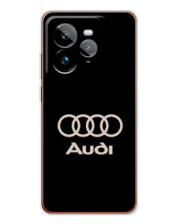 Чехол для Realme GT 7Pro с картинкой «Audi — золотой логотип»