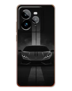 Чехол для Realme GT 7Pro с картинкой «Lamborghini симметрия дорог»