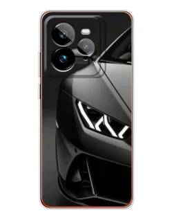 Чехол для Realme GT 7Pro с картинкой «Lamborghini фары детализация»