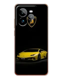 Чехол для Realme GT 7Pro с картинкой «Lamborghini желтый акцент»